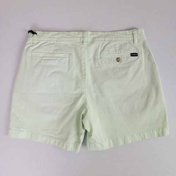 Chubbies The Sea Foams Green 5.5" Flat Front Stretch Twill Shorts Sz 34 NEW - Picture 3 of 14